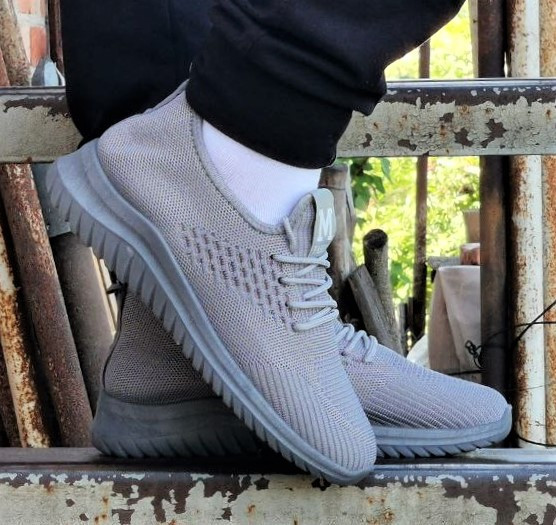 -Кроссівки Зимові Сірі Жіночі з Махом (розміри: 37,38,39,40,41) - 205 Дніпро - фото 2