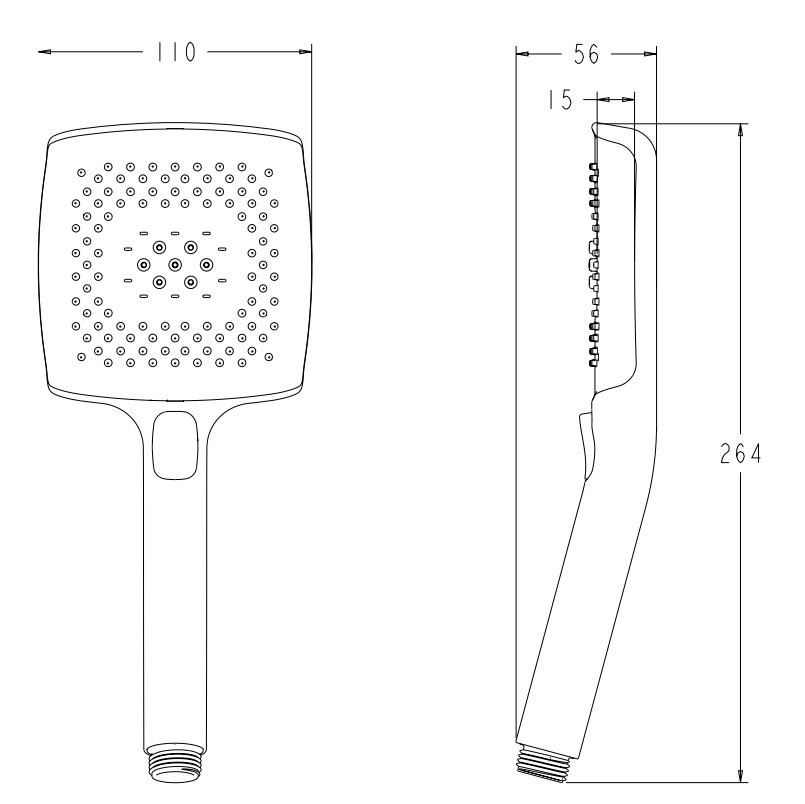 Лійка для душу Koer KP-0409-01 4 функції (Колір хром) (KR5413) ( 32005 ) Харьков - изображение 2