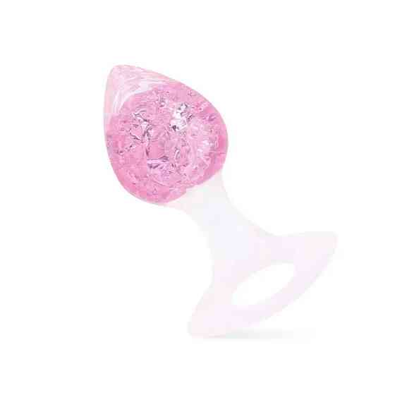 Анальная пробка Liebe Seele Heart-shaped Crystal Anal Plug - Pink Small Sex Aura Киев
