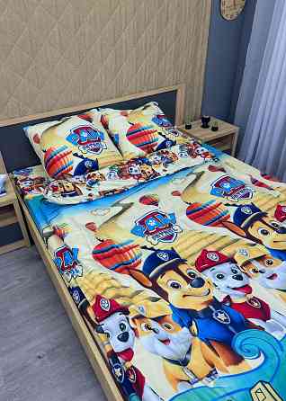 Комплект детского постельного белья Фланель, Koloco Полуторный 150х210 с разноцветным принтом (88-062) Киев