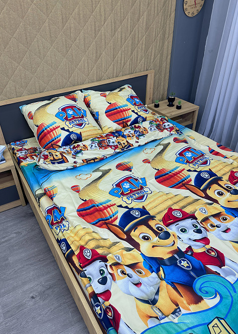 Комплект детского постельного белья Фланель, Koloco Полуторный 150х210 с разноцветным принтом (88-062) Киев - изображение 4