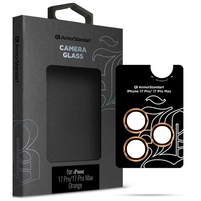 Скло захисне Armorstandart for Camera Supreme BI Apple iPhone 17 Pro / 17 Pro Max Orange (ARM86440) Вінниця - фото 1