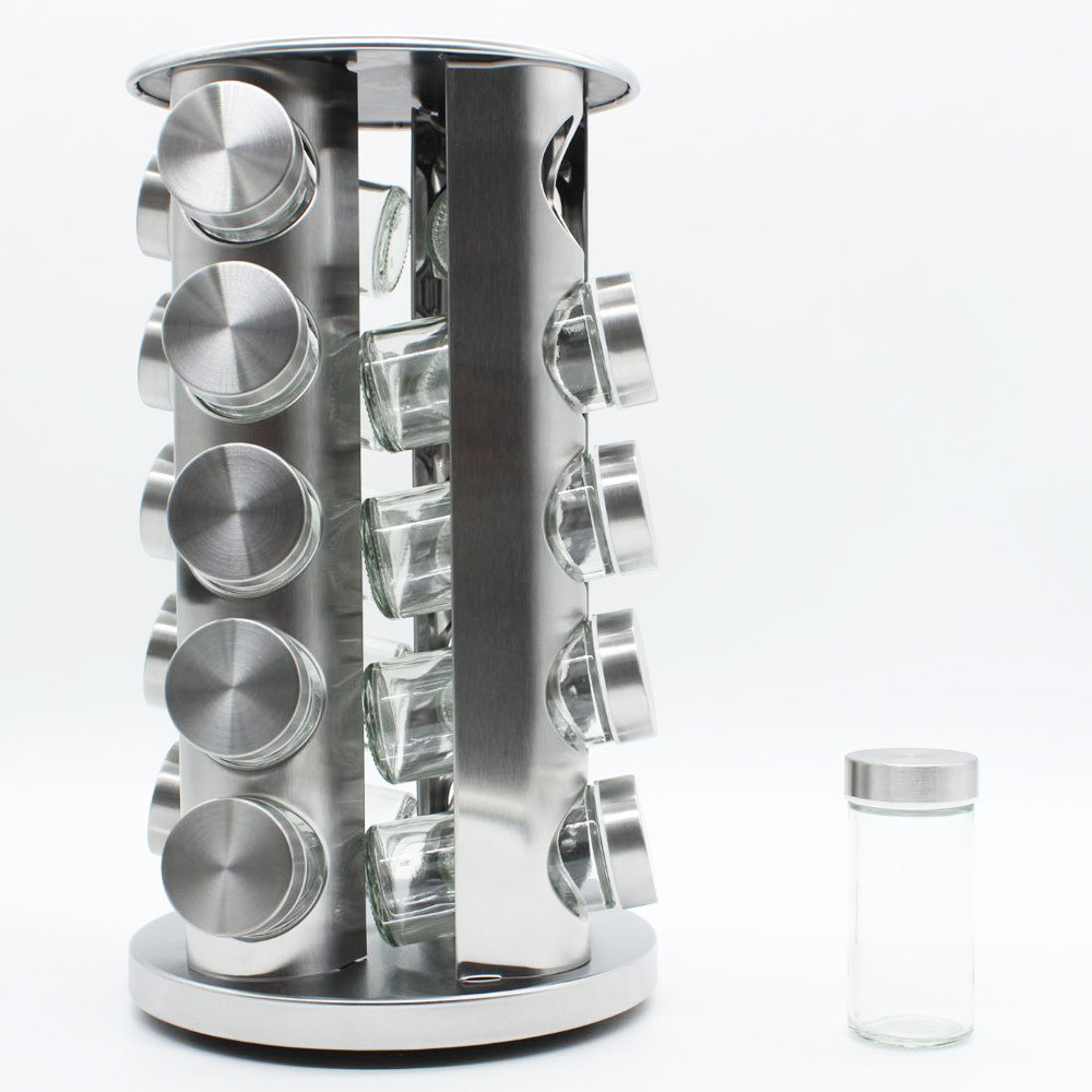 Набор для специй и приправ, 20 баночек, поворотный / Органайзер для специй / Баночки для приправ Киев - изображение 9