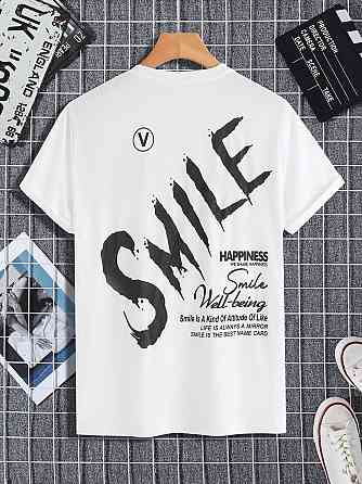 Футболка мужская с принтом  46 Белая 2664091040 Днепр