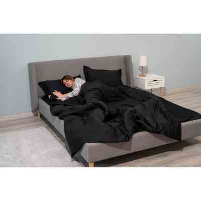 Пододеяльник Ardesto Mix&Match Premium 100% хлопок, сатин черный 160х220 см (ART1622DVL) Винница