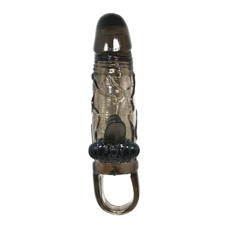 Насадка на член - Brave Man Vibrating Penis Sleeve Black Sex Aura Київ - фото 8
