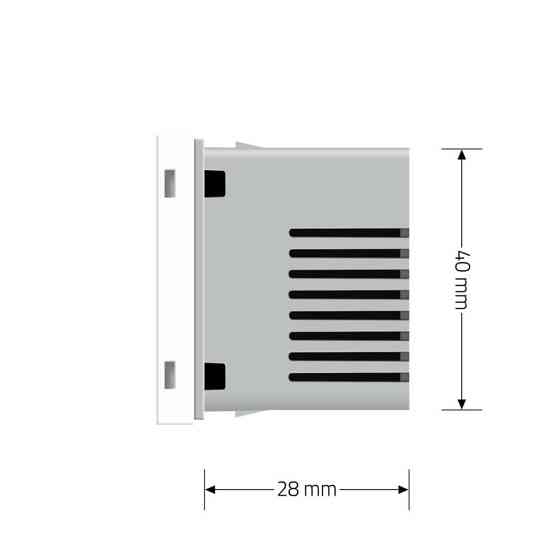 Терморегулятор (термостат) сенсорний програмований для водяної теплої підлоги Livolo, білий, модуль без рамки (VL-FCQ1-2WP) Коломия