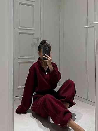 Женский теплый повседневный комбинезон трехнить на флисе Одесса