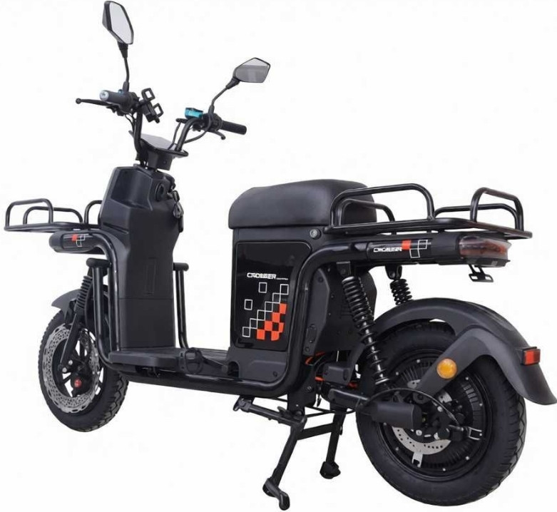 Электроскутер Crosser SUPER MAX (1200W 60V/30Ah LifePo4) Литой-Черный. Харьков - изображение 3