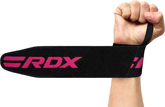 Бинти для зап'ястя (кистьові бинти) RDX W2 Gym Wrist Wraps Pink Pro Кам'янське