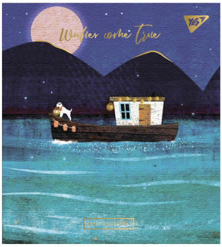 Зошит для записів А5/96 кл. "YES" "Wishes come true" мат. ВДЛ+УФ-виб.+мікроембосінг 766899, шт Київ - фото 1