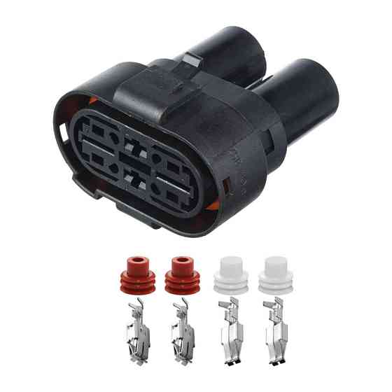 Роз'єм конектор 4-кон., Вентил, Охлаждения Радіатора, 1H0973204, VAG Германия, Франция, Audi, Bugatti, Porsche, Seat, Skoda, VW Київ