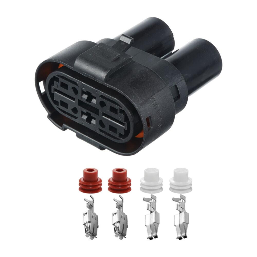 Роз'єм конектор 4-кон., Вентил, Охлаждения Радіатора, 1H0973204, VAG Германия, Франция, Audi, Bugatti, Porsche, Seat, Skoda, VW Київ - фото 1