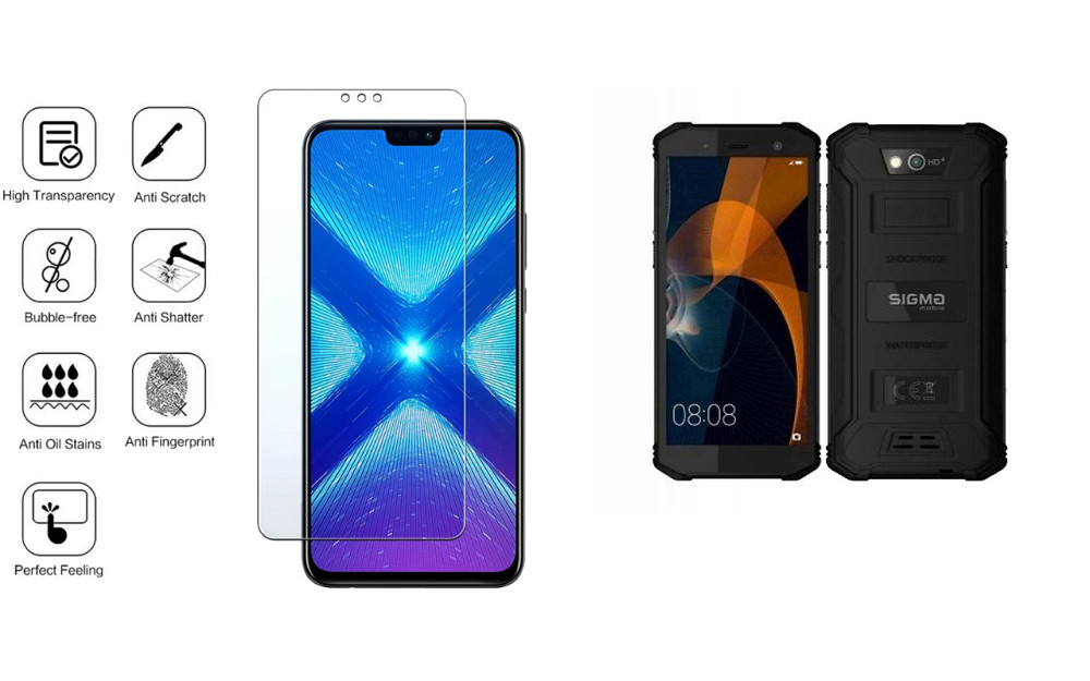 Защитное стекло NeoGlass для Sigma mobile X-treme PQ36 – ультрапрозрачное и устойчивое Киев - изображение 4