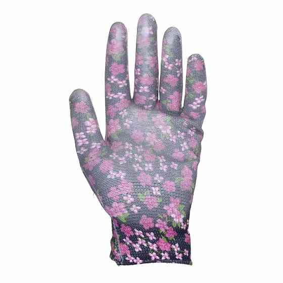 Перчатки трикотажные с частичным ПУ покрытием р8 (черные, манжет) SIGMA (9446501) Киев