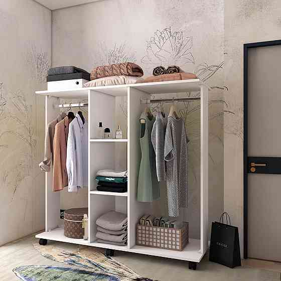 Гардеробная стойка Doros Д3 130х40,6х121 см Білий (DRS-011418) Львов