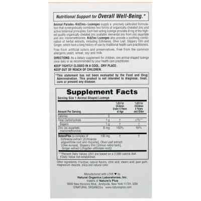 Мінерали Natures Plus Цинк для Дітей, Смак Мандарина, Kid Zinc, Animal Parade, 90 (NAP-29964) Вінниця