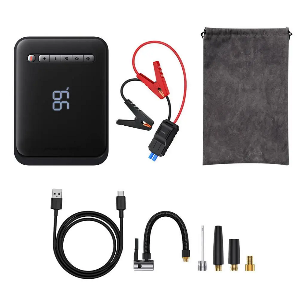 Автомобільний пуско зарядний пристрій Baseus Super Energy 2-in-1 Jump Starter, колір чорний CGCN000001 Одеса - фото 6
