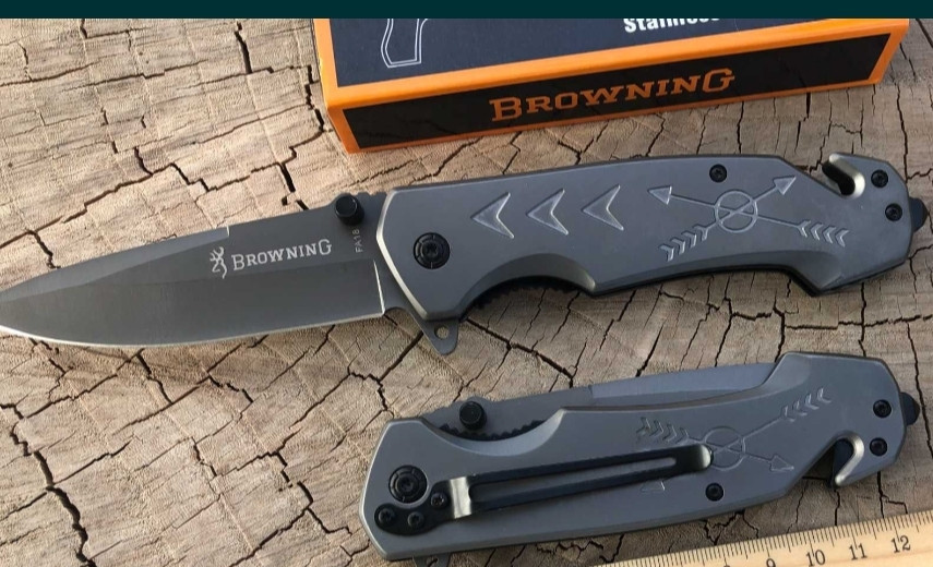 Нож складной : Browning выкидной туристический карманный нож Флиппер. Киев - изображение 7