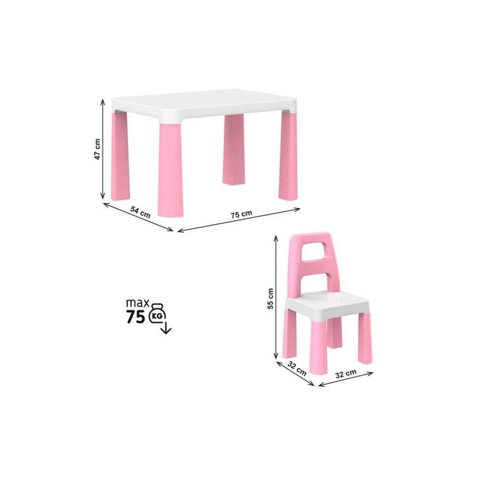 Детский стол с двумя стульями 0457TXK розовый Винница - изображение 2