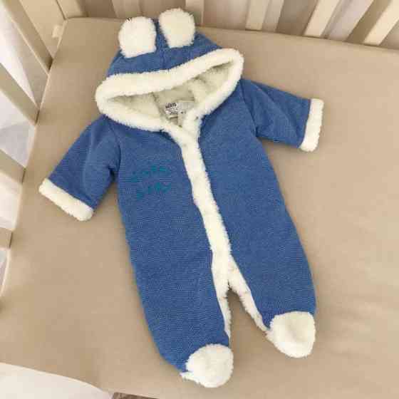 Чоловічок "Happy baby" з вишивкою футер, махра зріст 68 см (3 – 6 місяців) Betis Синій Кривий Ріг