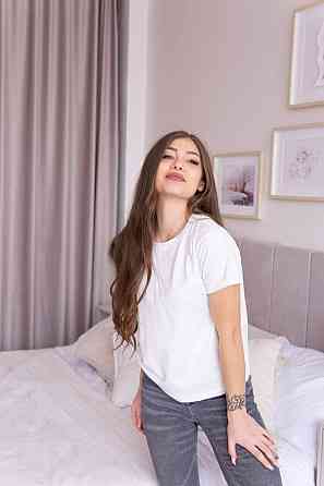 Базовая футболка женская однотонная Молочный S Харьков