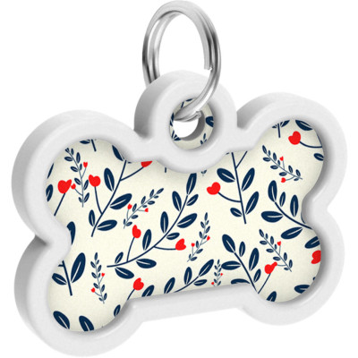 Адресник для тварин WAUDOG Smart ID з QR паспортом "Рослини", кістка 40х28 мм (0640-0210) Вінниця - фото 4