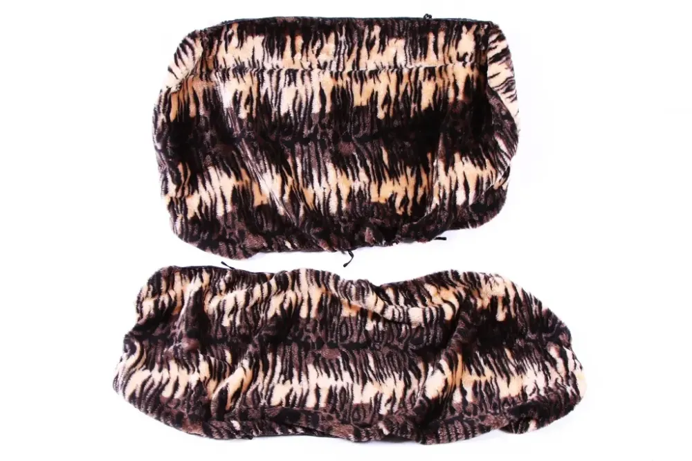 Чехли на сидіння хутра хутряний чорний/біжевий/коричне Вінниця - фото 3