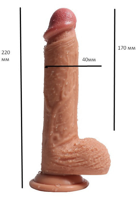 Фалоімітатор "Dean`s penis", мулат Sex Aura Київ - фото 2