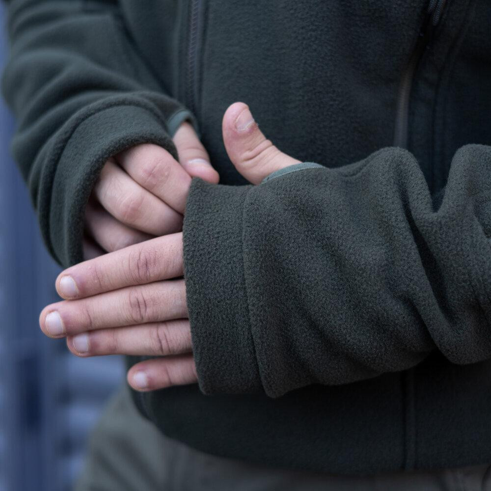 Толстовка мужская флисовая на молнии Pobedov Explorer хаки Киев - изображение 6