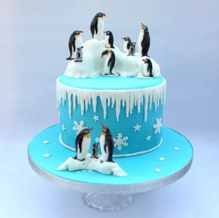 Молд силиконовый Пингвины 71 на 126 мм серый Киев - изображение 4