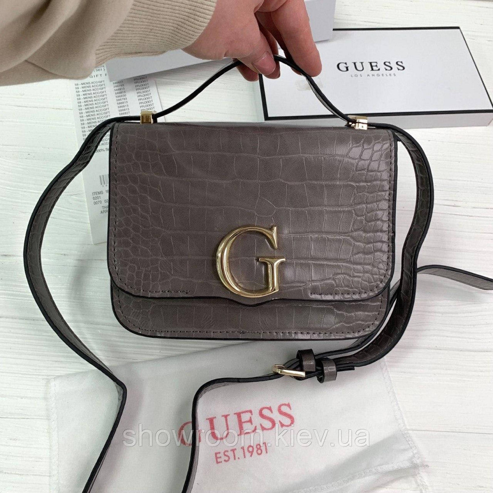 Небольшая сумочка на плечо Guess (6701) grey Киев - изображение 4
