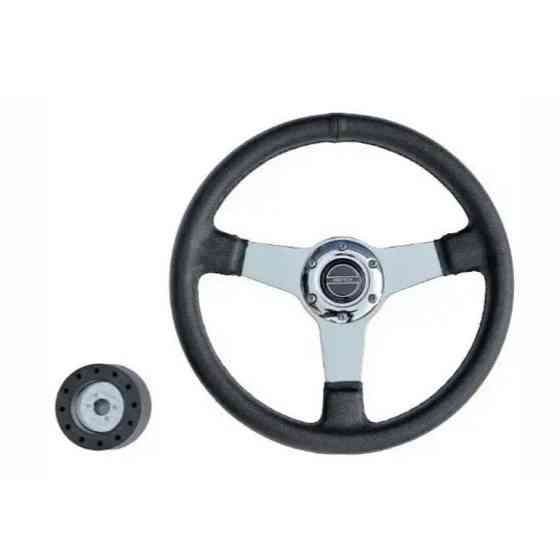 Руль PRETECH HD-5125 350мм спицы серебро черный Киев