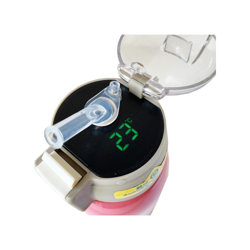 Дитячий термос-поїльник "Зайчик" MGZ-0324(Pink) з індикатором температури 550 мл Вінниця - фото 2