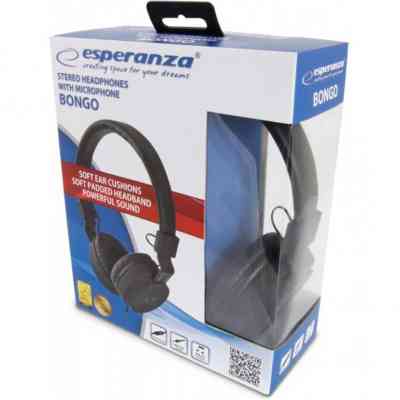 Наушники Esperanza Bongo Black (EH212K) Винница