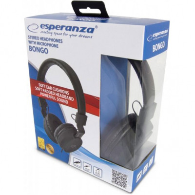 Навушники Esperanza Bongo Black (EH212K) Вінниця - фото 4