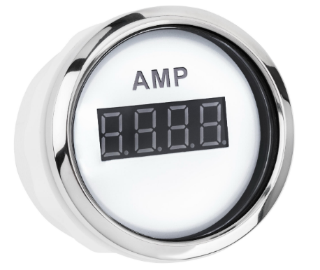 Цифровой Амперметр С Датчиком I Gauge 52Mm С Функцией Предупреждения (Белый) Led Дисплей Киев - изображение 1