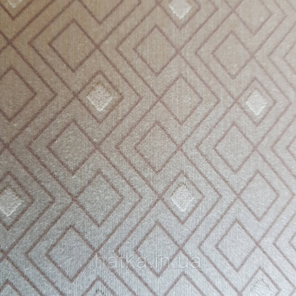 Текстильні шпалери на флізеліновій основі Cador Rasch Textil 086569 темно-бежева основа квадрати геометрія Київ - фото 5