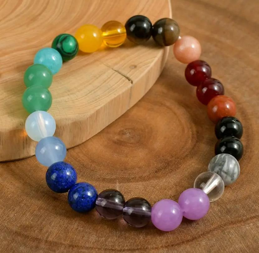 Браслет 7 Чакр из натуральных камней – энергетический браслет для гармонии и баланса. Киев - изображение 2