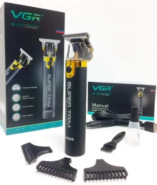Акумуляторна машинка для стрижки волосся VGR V-082, зарядка від USB, 3 насадки, час роботи 300 хв Одеса - фото 7