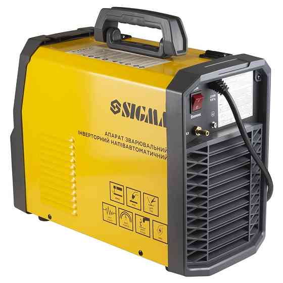Sigma Аппарат сварочный инверторный полуавтомат МIG/MMA-180А электрод 5мм проволока 0.8-1мм LED Коломия
