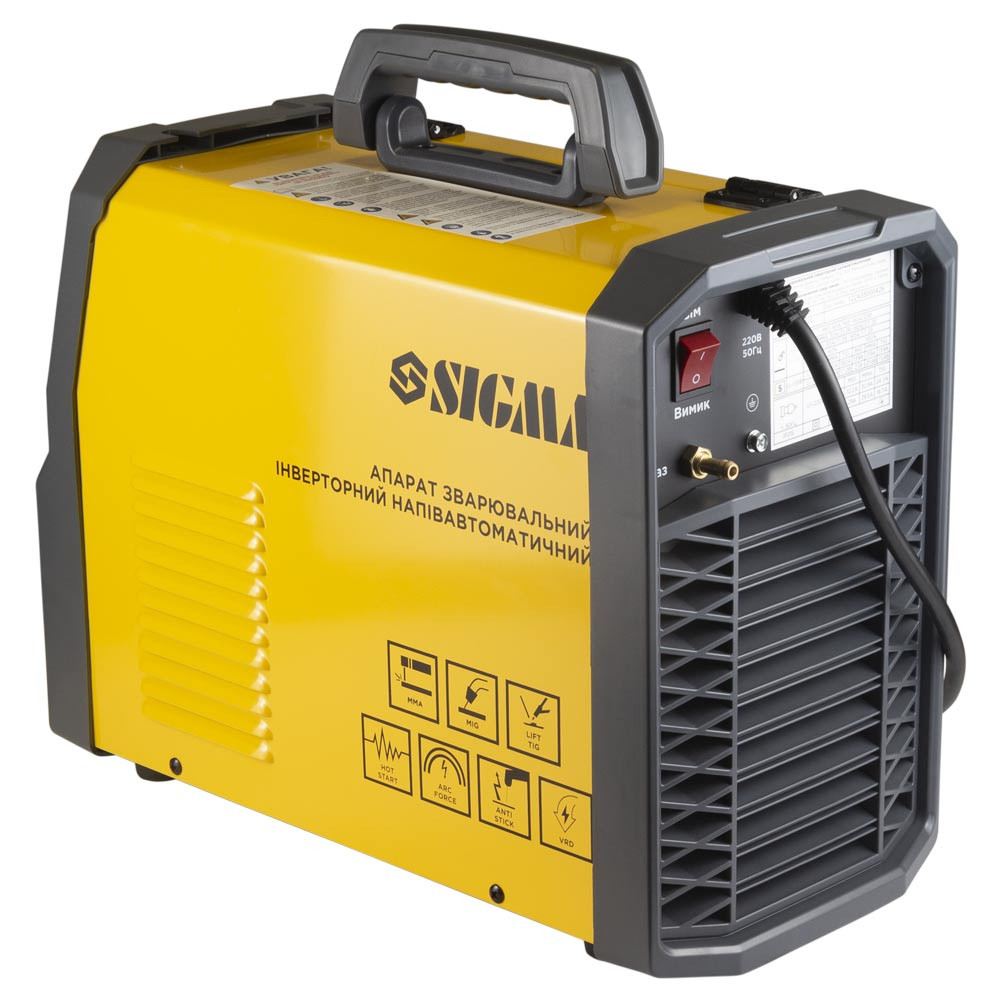 Sigma Аппарат сварочный инверторный полуавтомат МIG/MMA-180А электрод 5мм проволока 0.8-1мм LED Коломия - фото 4