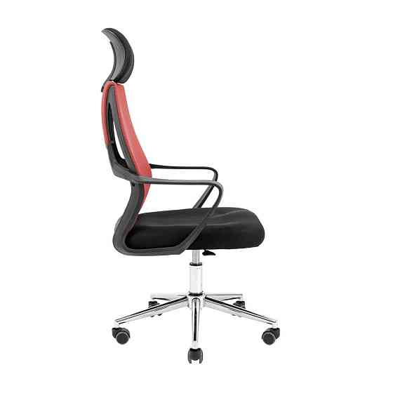 Офисное Кресло Руководителя Profi Piastra Хром Черно-красный Киев