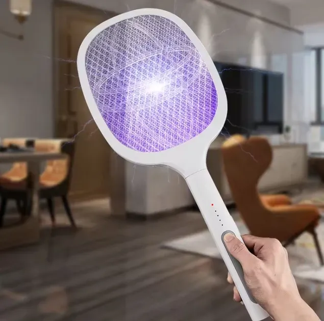 Електрична мухобойка Mosquito Swatter з LED-підсвічуванням, акумулятором і USB зарядкою Одеса - фото 1