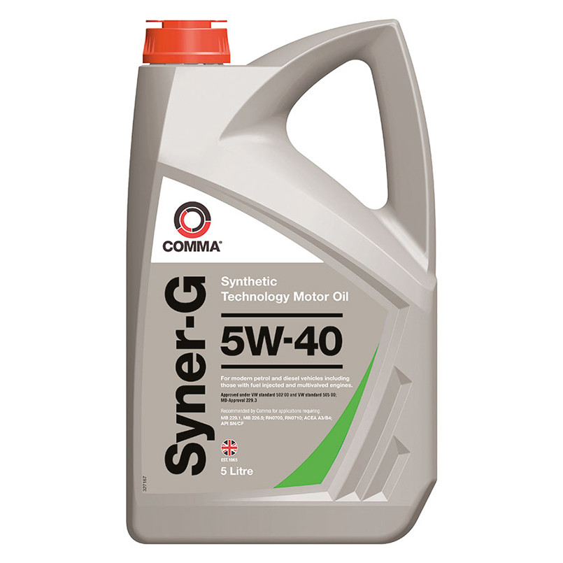 Моторное масло Comma Syner-G 5W-40 5л Львов - изображение 1