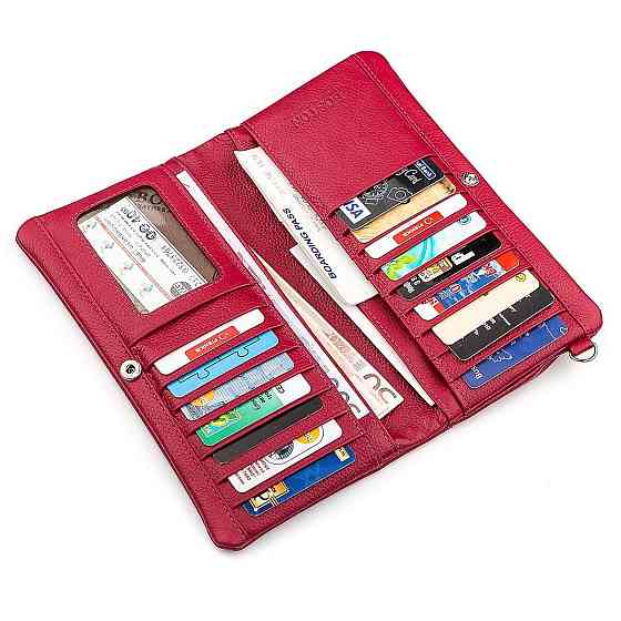 Кошелек женский Boston 18470 (B213) кожа Бордовый Киев