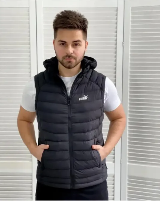 Мужской стеганый жилет Puma MEN'S POWDER LITE™ VEST BLACK 52 Киев - изображение 1