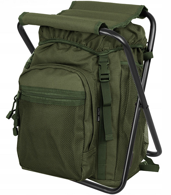 Туристичний Рюкзак зі стільцем 20 літрів до 120 кг Mil-Tec від Sturm (14059001) Olive Нововолинськ - фото 2