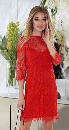 Красивое гипюровое платье двойка (42) Киев