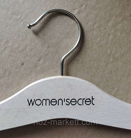Вешалки плечики женские для белья деревянные 32 см с силиконом Women secret Италия Харьков - изображение 4